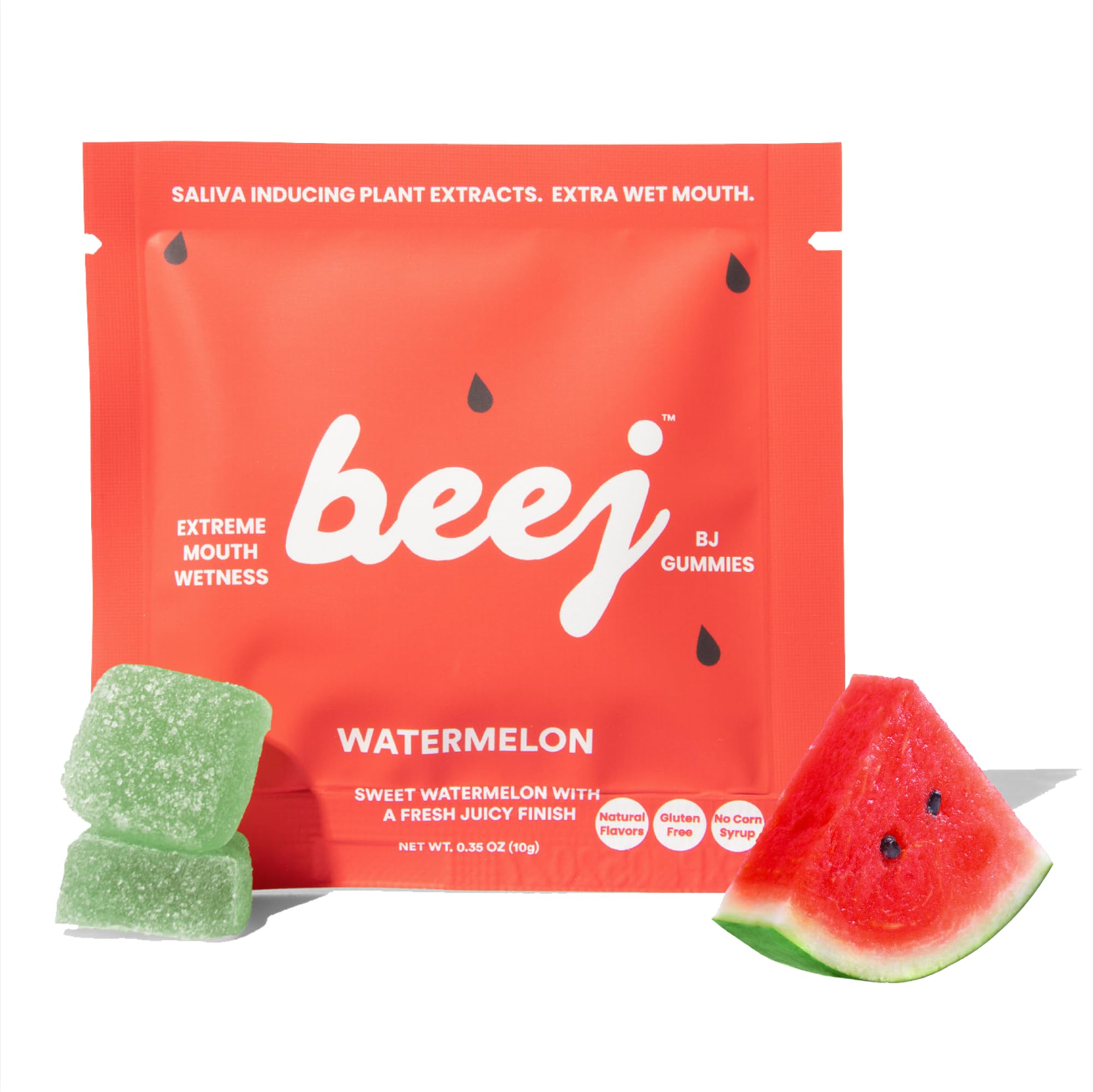 BEEJ Gummies for Couples - Natural Intimacy Gummy Candy - Romantic Gift for Birthday, Honeymoon, Anniversary, Valentines Day - No Artificial Flavors - Made in USA - 3 pack, Watermelon