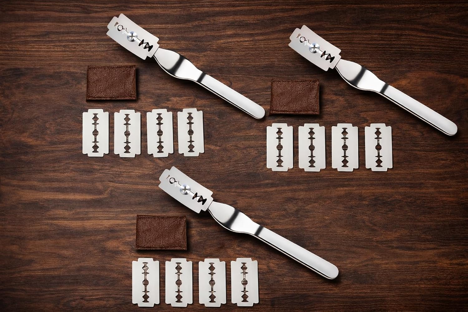 Sourdough Bread Lame with 5 Razor Blades – Stainless Steel Bread Scoring Knife for Artisan Baking – Precision Dough Scorer Tool, Ideal Gift for Bread Bakers-3Pack