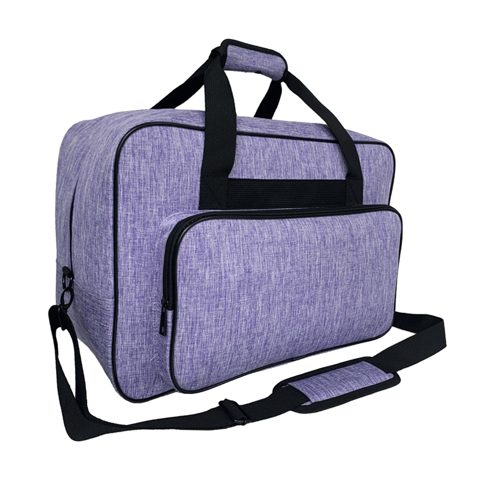 Macchina per Il Trasporto di Scatole da Cucito, Borsa per Il Trasporto, Custodia Portatile con Tasche per, Viola