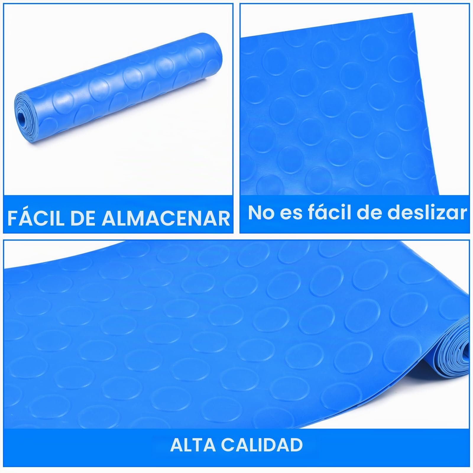 2 Alfombrillas de Escalera de Piscina, 23 × 90 cm, con Textura Antideslizante y Protección a Escala para Escaleras