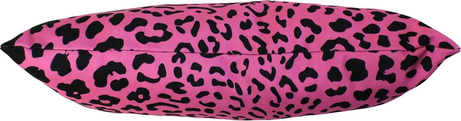College Covers Animal Print Pillows Decorative Pillow, 16" X 6", Leopard Pink