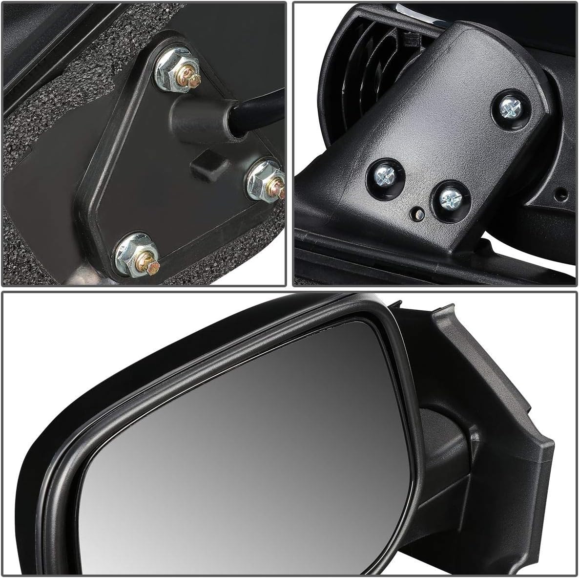 DNA Motoring OEM-MR-TO1320230 Factory Style Powered Left Side Door Mirror Compatible with 06-11 Toyota Yaris Hatchback