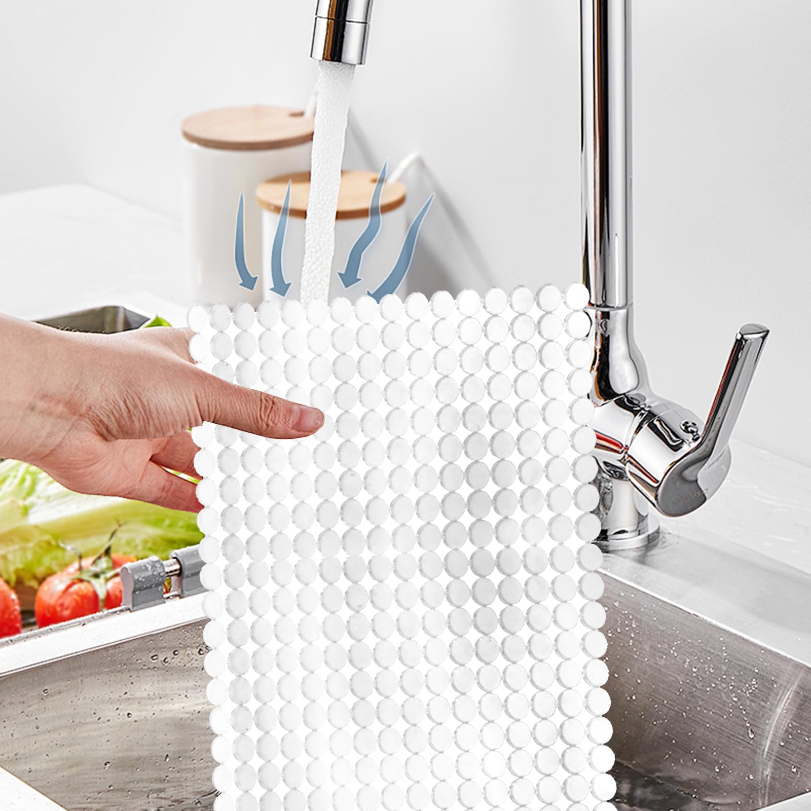 Pezzi Tappetino per lavello da cucina in PVC Tappetino per lavello tagliabile 40 x 30 cm Tappetino di protezione per lavello Tappetino antiscivolo per | Leroy Merlin