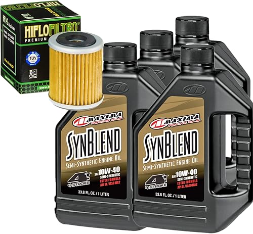 Kit de cambio de aceite 10W-40 para Yamaha 1998 YFM400FA Kodiak 4WD SRA