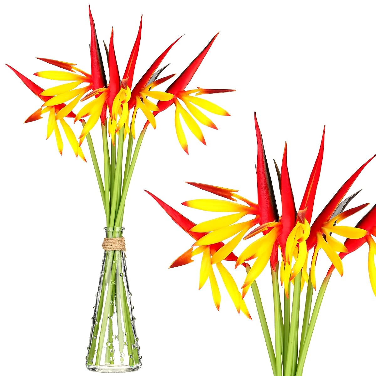 Giegxin 10 Pieces Bird of Paradise Artificial Plant 22 Inch Hawaiian Tropical