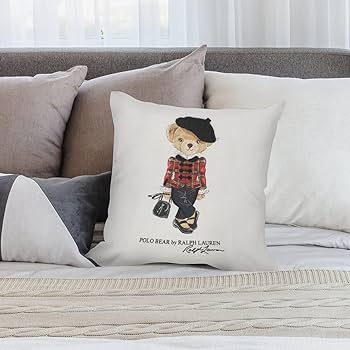 Amazon.co.jp: Polo クマちゃん ポロベア アニメ クッションカバー