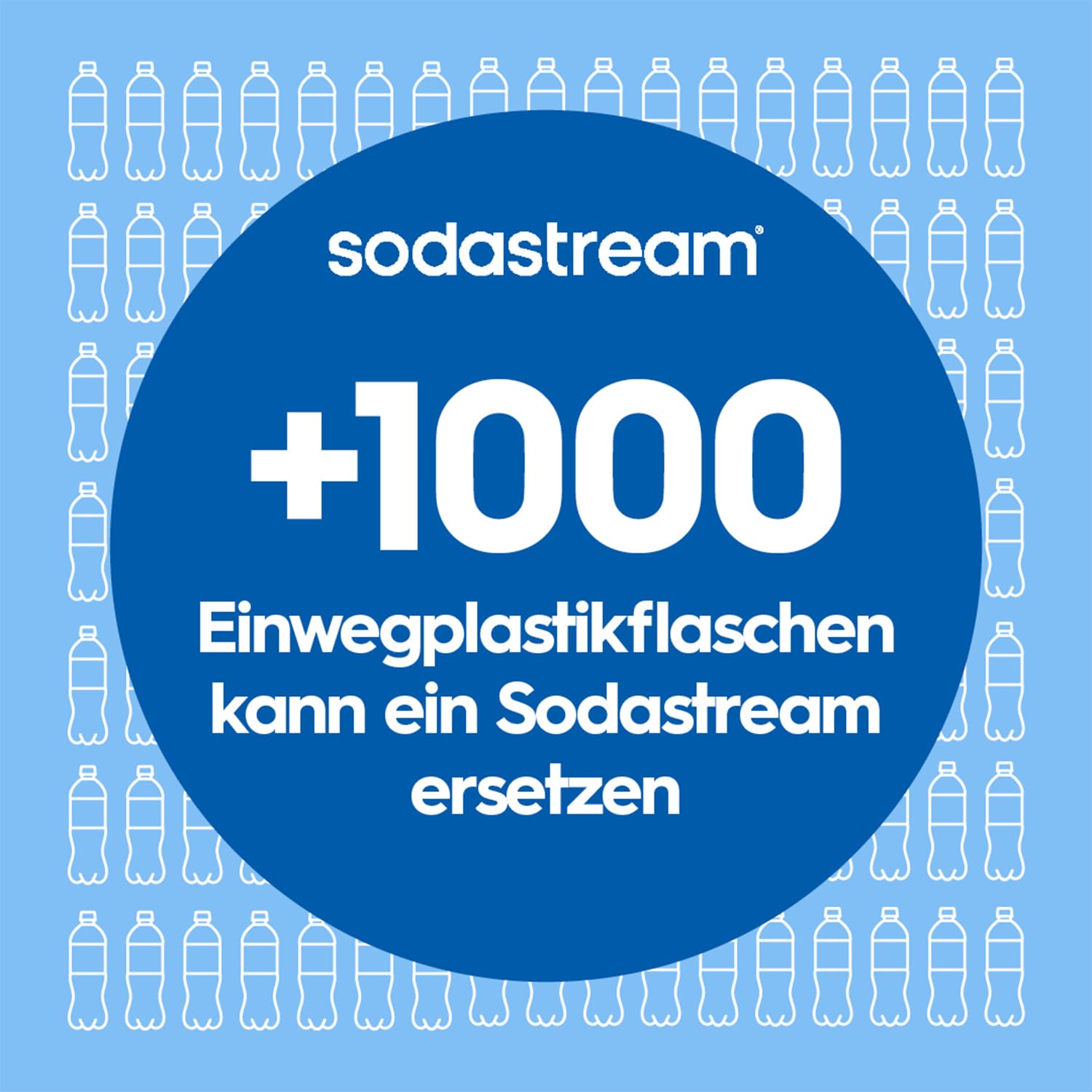 SodaStream Wassersprudler ART mit CO2-Zylinder und 1x 1L spülmaschinenfeste Kunststoff-Flasche, Höhe 44cm, Schwarz, 44 cm