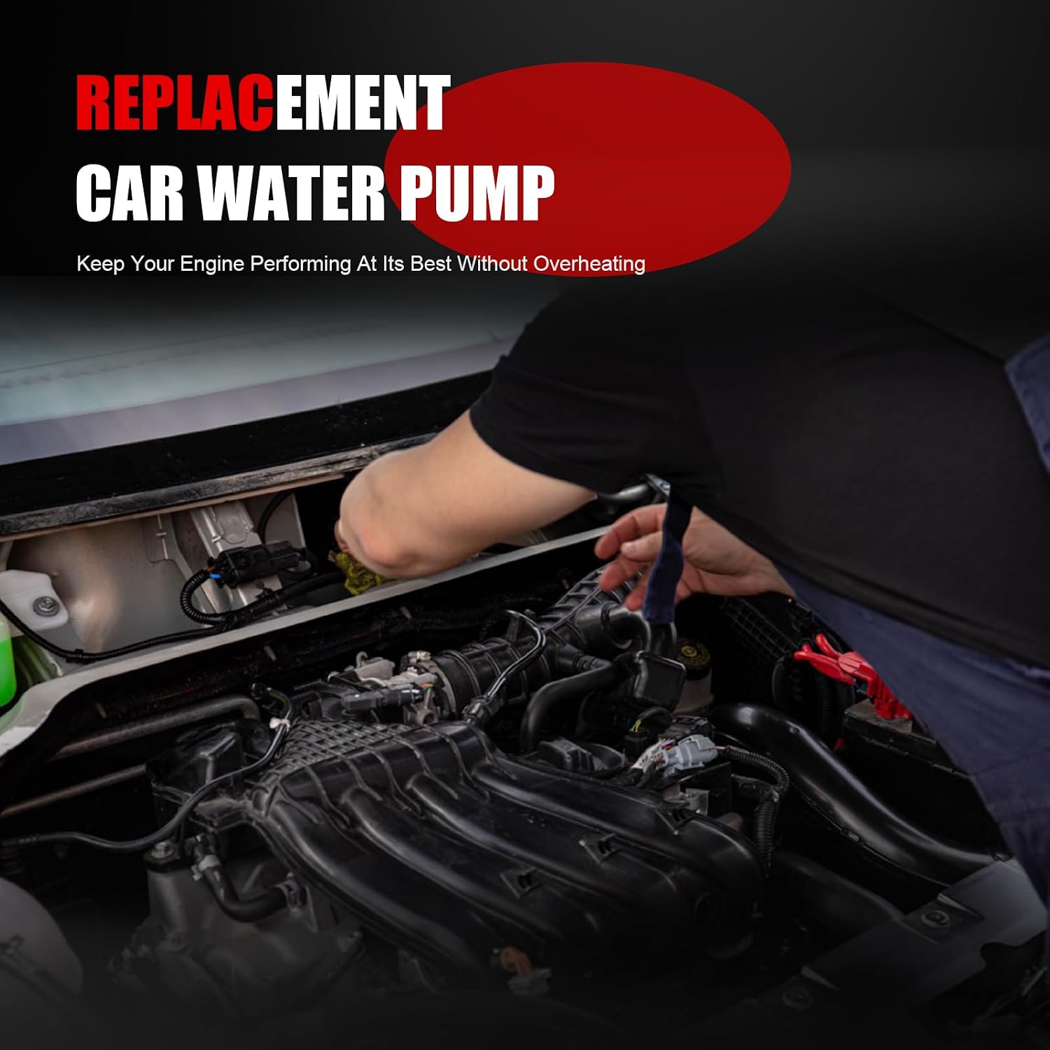 Water Pump AW7163 Compatible with Commander Dodge Ram 1500 Dakota Durango Grand Cherokee Liberty Aspen Mtsubishi Raider 3.7L V6;4.7L V8 1204350