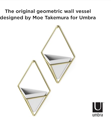 Miniatura 5 de Umbra Trigg  Maceta colgante y recipiente geométrico para decoración de pared ideal para plantas suculentas plantas de aire mini cactus plantas