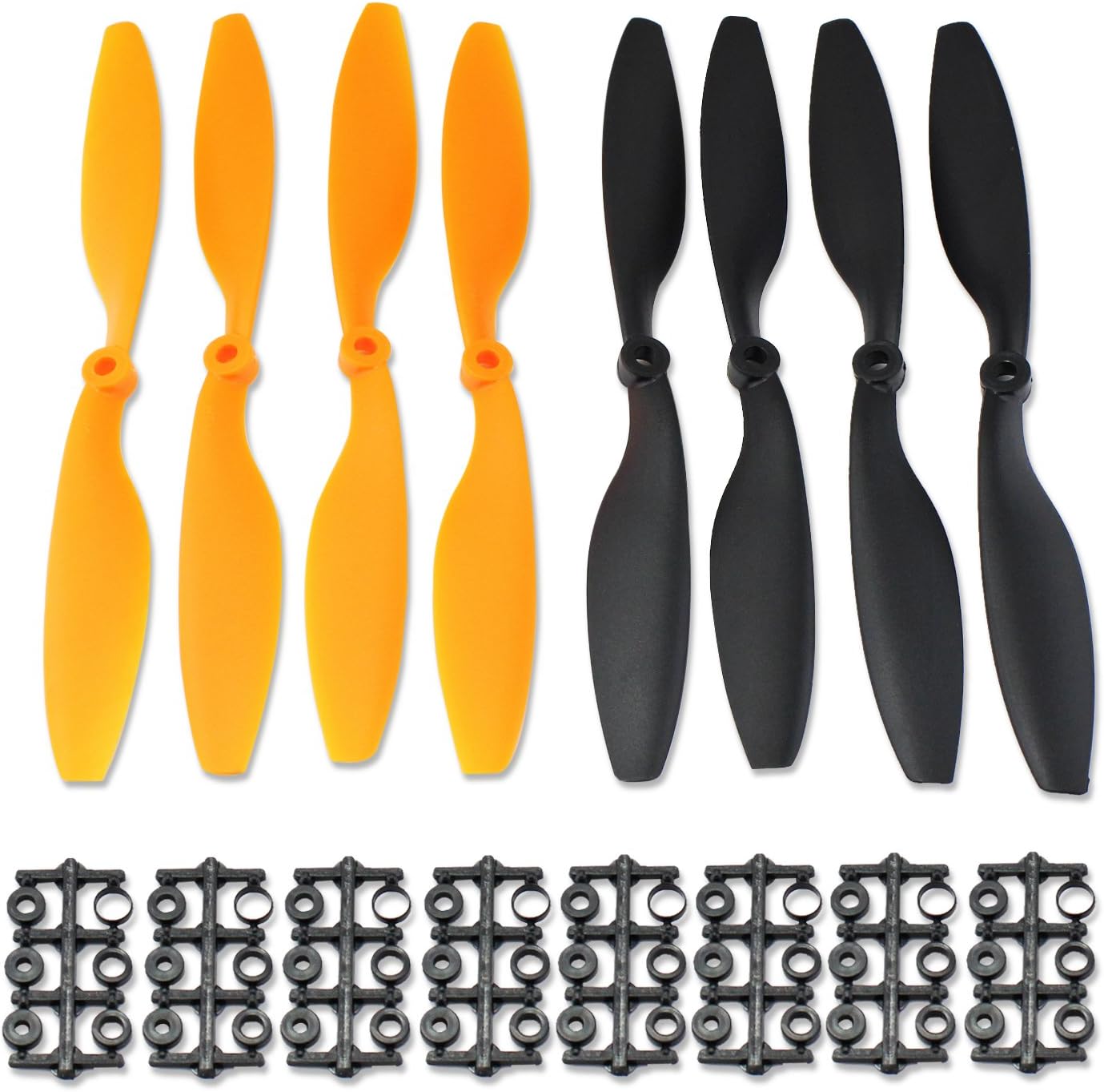 KEESIN 4 Pairs Bull Nose 1045 Props CW CCW ABS Propellers for Quadcopter Multirotor