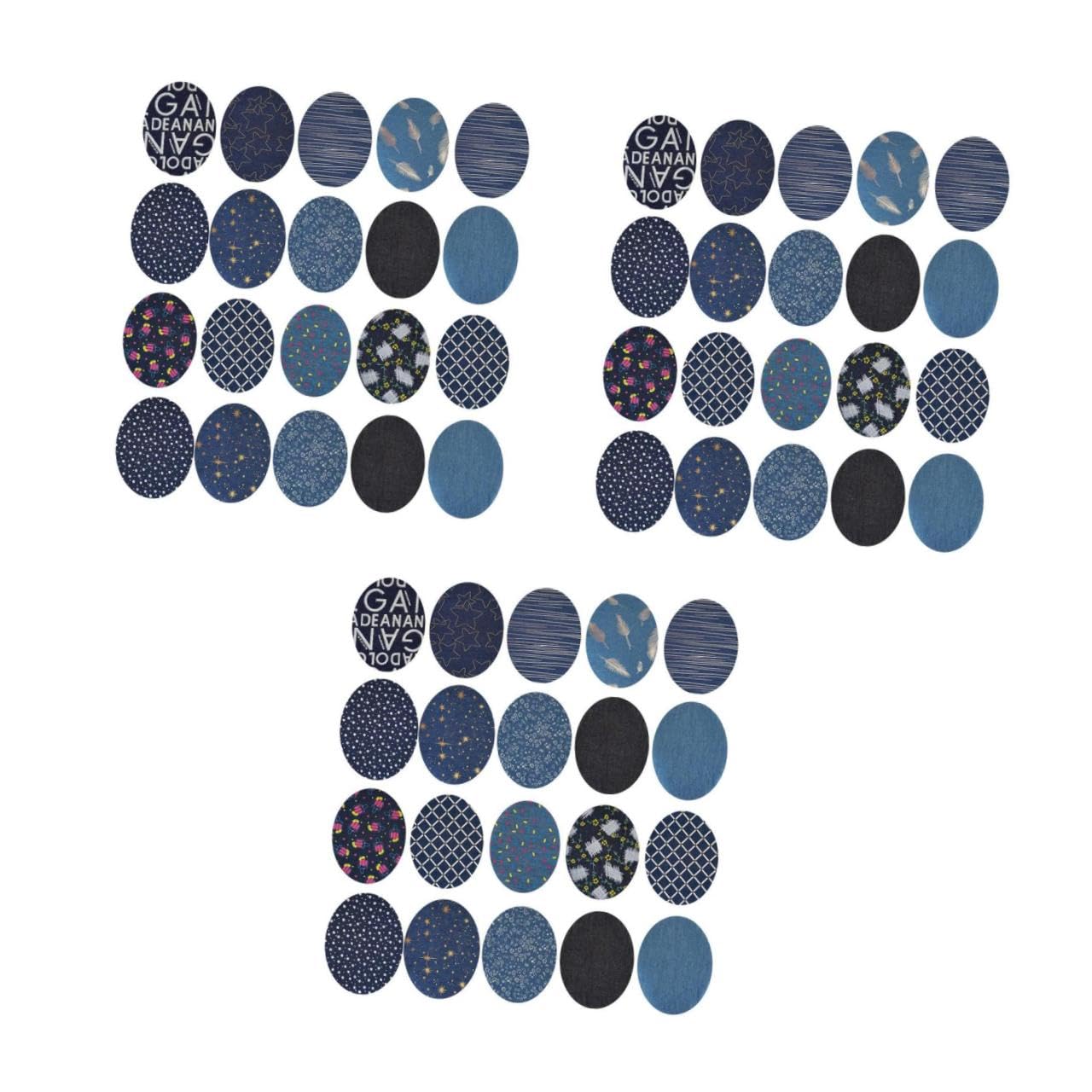 Angoily 3 Sätze Diy Denim Applikation Flicken Für Jeans Und Kleidung Zufällige Farben Bügel Und Nähflicken Zur Reparatur Und Dekoration Von Kleidung Zufällige 20 Stück * 3