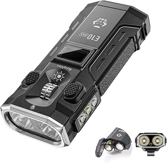 RovyVon E10 Max Small EDC Flashlight with Green Beam Scroll Wheel Dimming