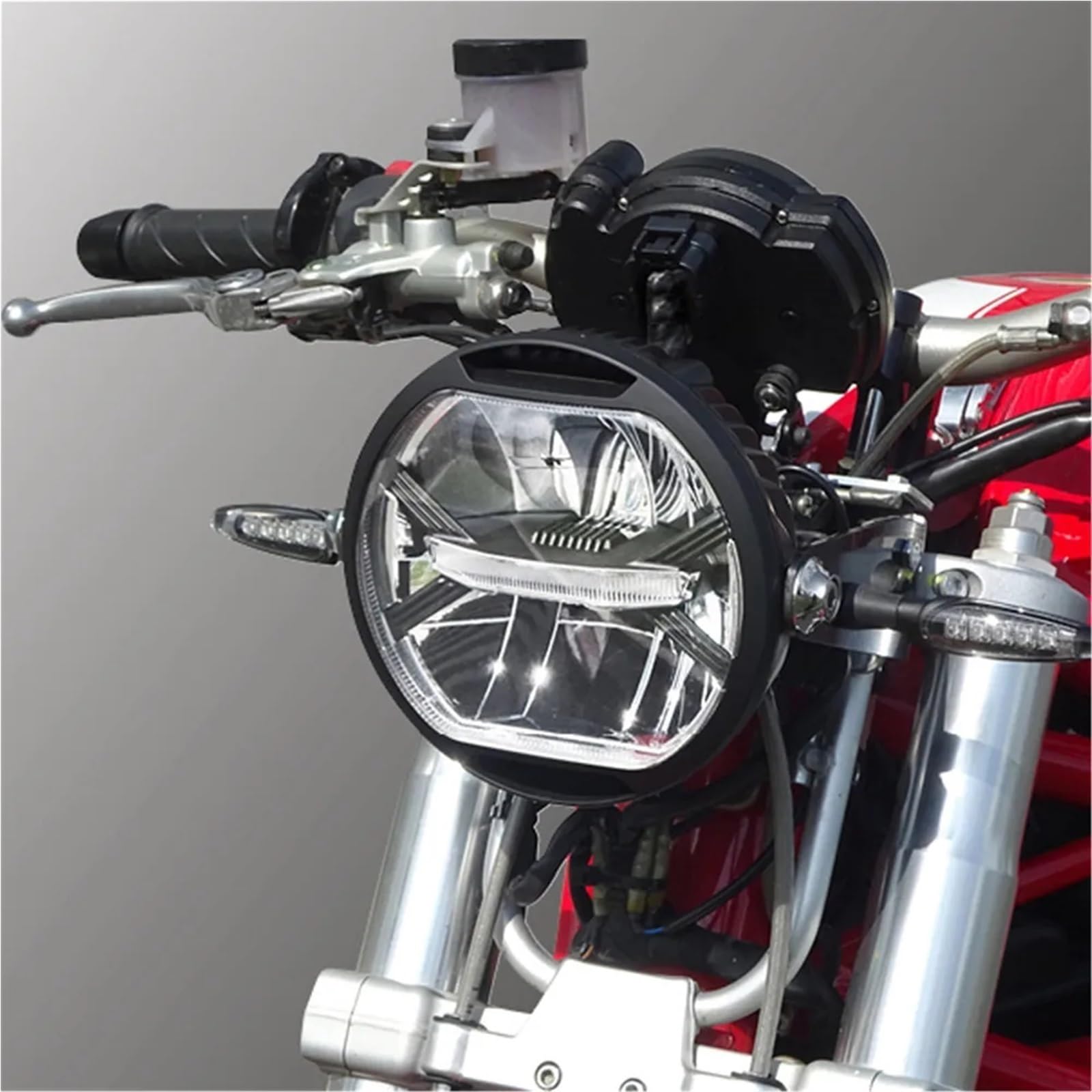Moto Faro Fanale per Ducati per Monster 696 per Cafe per Racer per Retro per Moto Faro LED per Anteriore Personalizzato