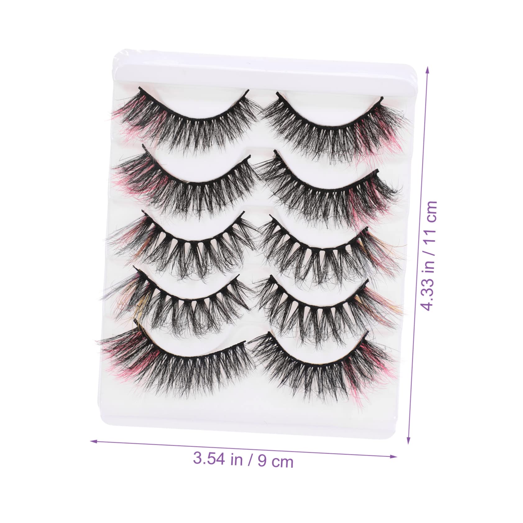 FRCOLOR 25 Paar Farbige Falsche Wimpern Cosplay Farbige Wimpern Asiatische e verlängerung Cosplay- Frauen Nachahmung Von Japan Kreuzen 3d