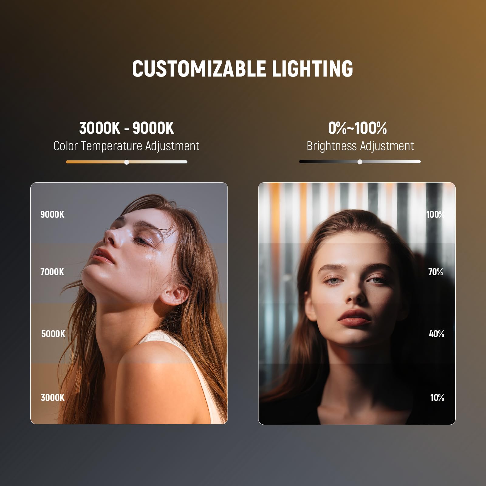NEEWER WERSJA ENTRY LEVEL Magnetyczna lampa LED do aparatu, 96 diod LED dwukolorowa mała lampa panelowa, 2000 mAh 3000 K-9000 K CRI80+, 3 zimne buty gwint 1/4 cala do statywu, nagrywanie wideo