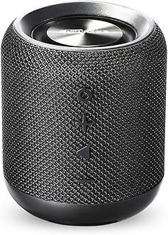 Portronics SoundDrum 10W Portable Bluetooth Stereo Speaker with Powerful Bass, Aux 3.5 mm, In-Built Mic, FM Radio, 6-7 Hrs Playtime(Black)