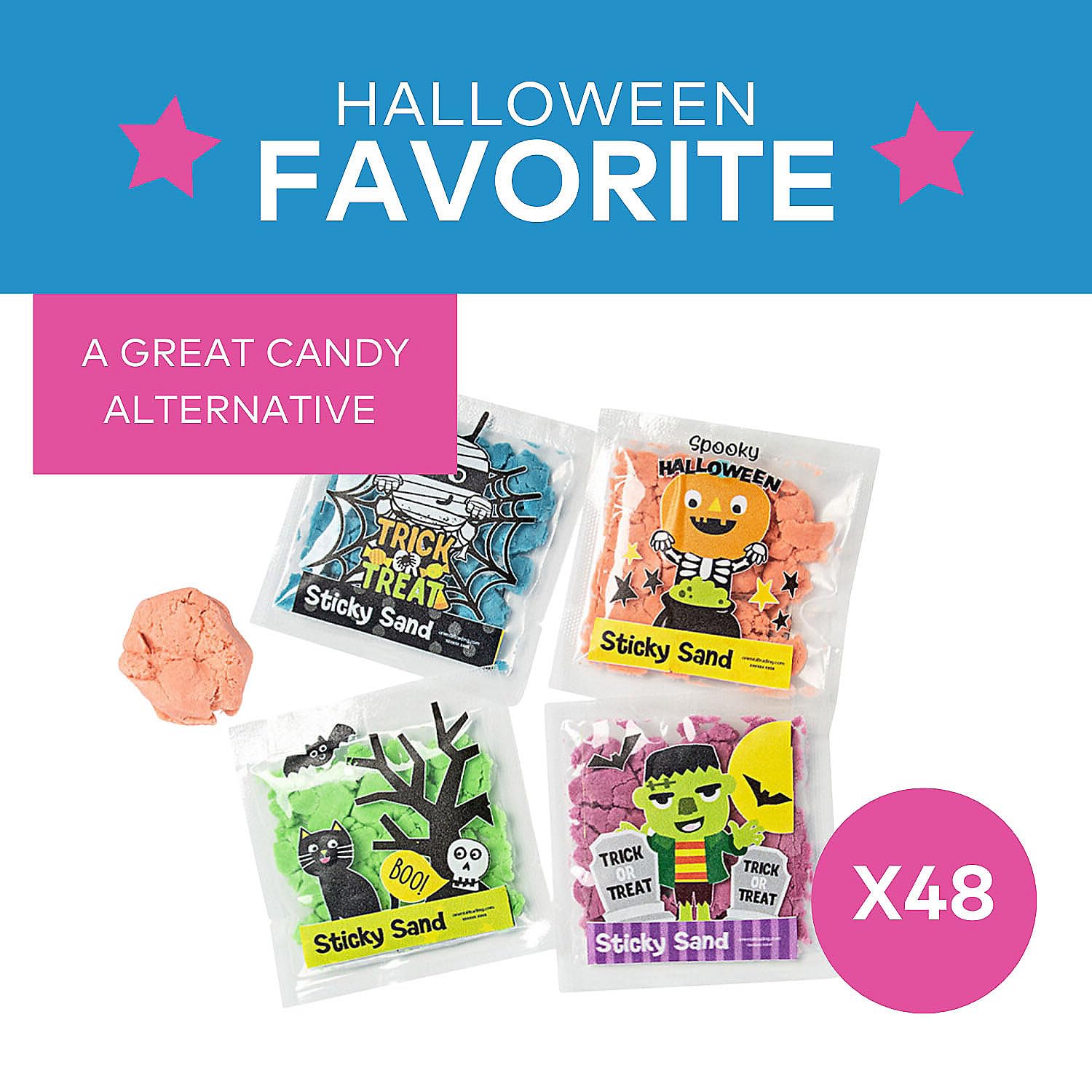 Fun Express Ghoul Gang Sticky Sand - Toys - 48 Pieces