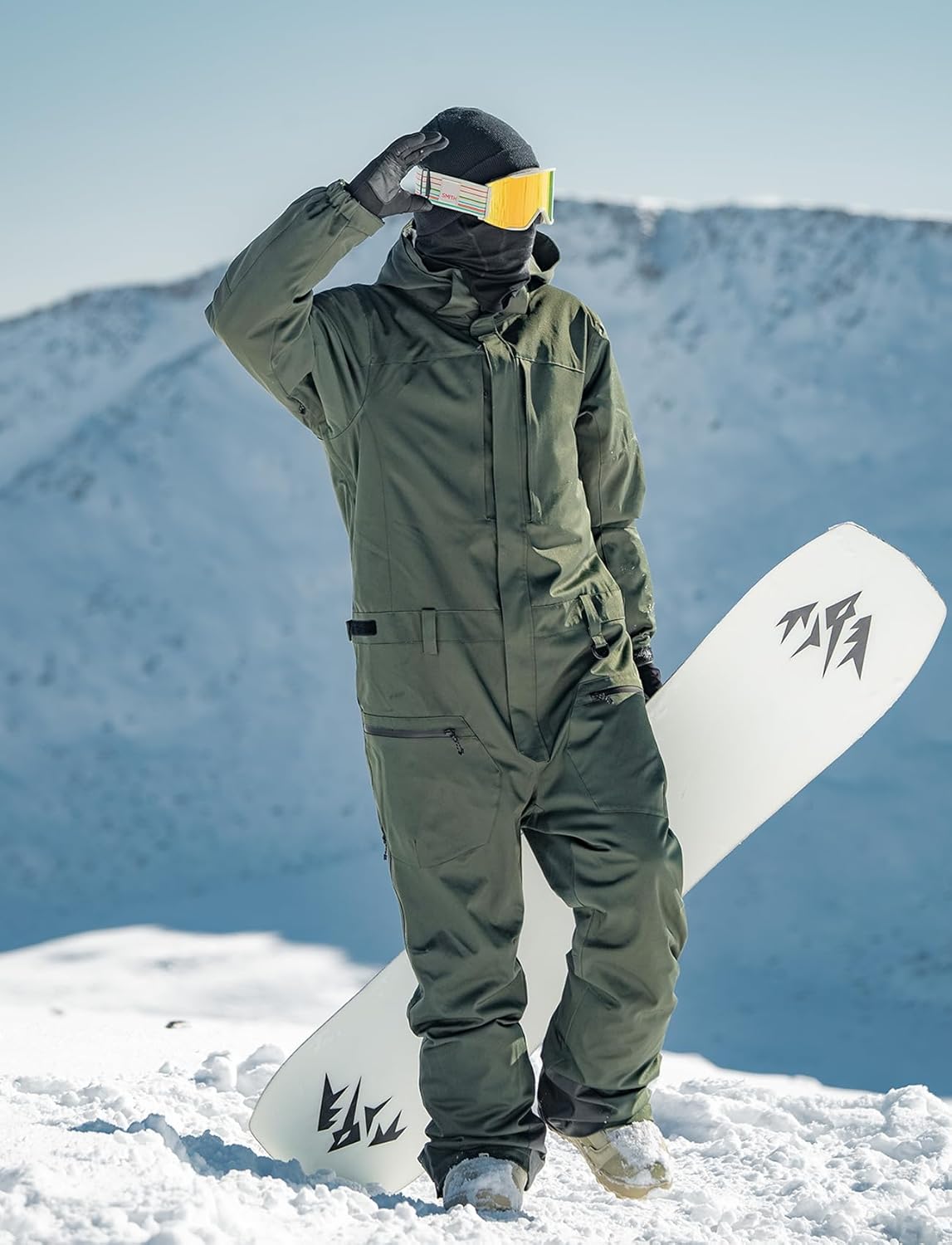 GSOU SNOW Men Ski Suit One Piece Snowsuit Snowboard Jumpsuit Jacket Pant Set Insulated Windproof Outwear Winter - Image 3