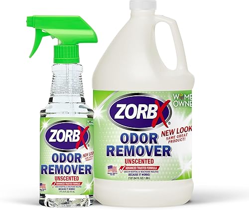 ZORBX Paquete combinado de eliminador de olores multiusos sin perfume, utilizado en hospitales e instalaciones de salud, fórmula avanzada de