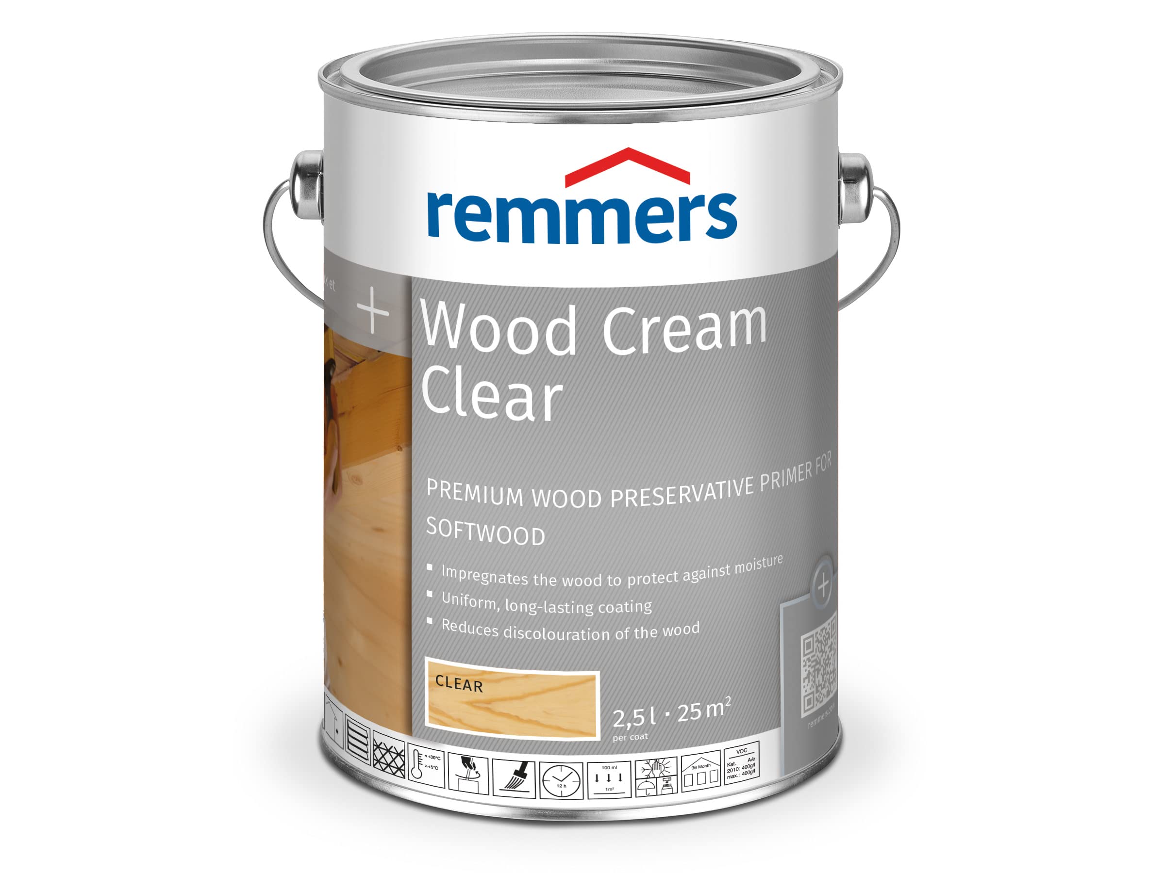 Remmers Wood Protection Cream Colourless 2.5 L — image 1
