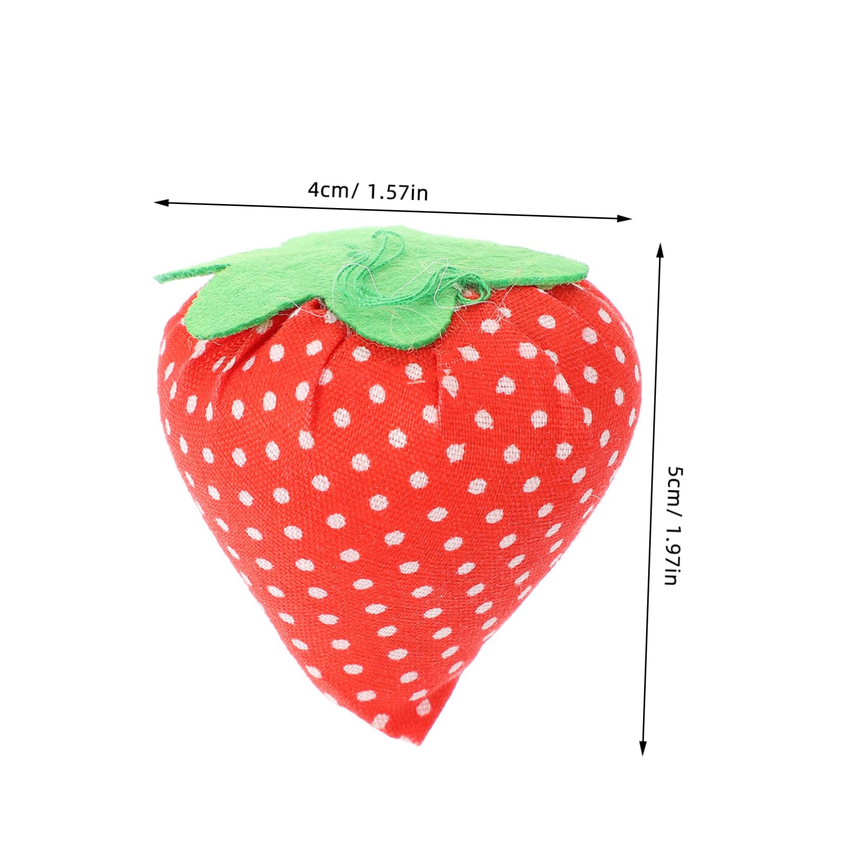 Uonlytech 10pcs Mini Pin Cushions Strawberry Sewing Needle Holder Portable Sewing Accessories