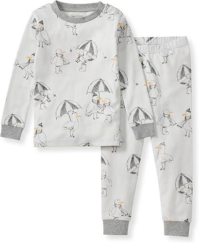 Miniatura 80 de Burt's Bees Baby - Conjunto de pijama de algodón de 2 piezas para bebés y niños, camiseta de manga larga y pantalón largo