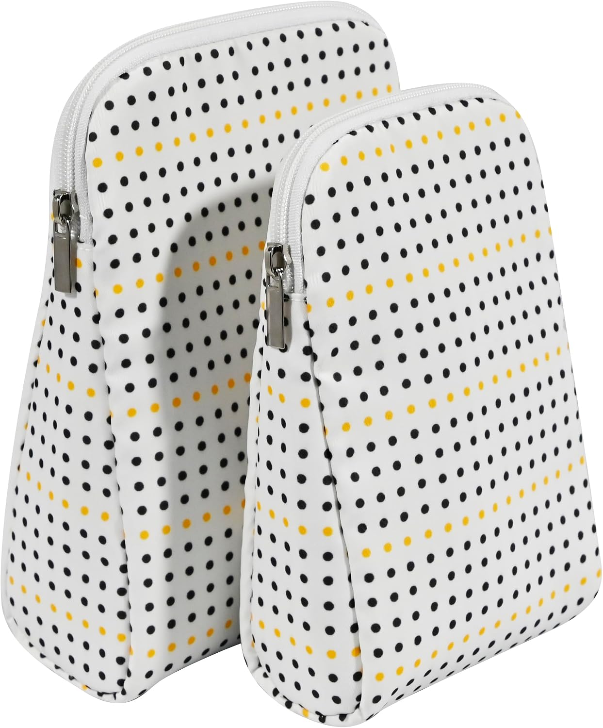 Remobia Hicol Reusable Insulated Snack Bag, 2-Pack Small Thermal Sandwich Bag Holder with Zipper, Food Cooler Snack Pouch & Lunch Bag for Work, Travel（Almond Dot