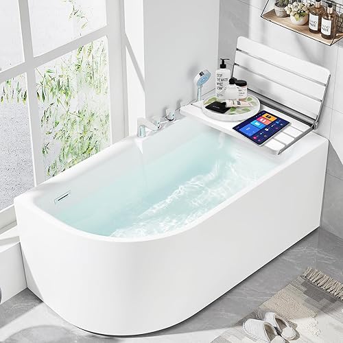 Miniatura 5 de Asiento de ducha plegable de teca de 18 pulgadas montado en la pared, banco de ducha plegable para espacio de ducha pequeño, taburete de madera de