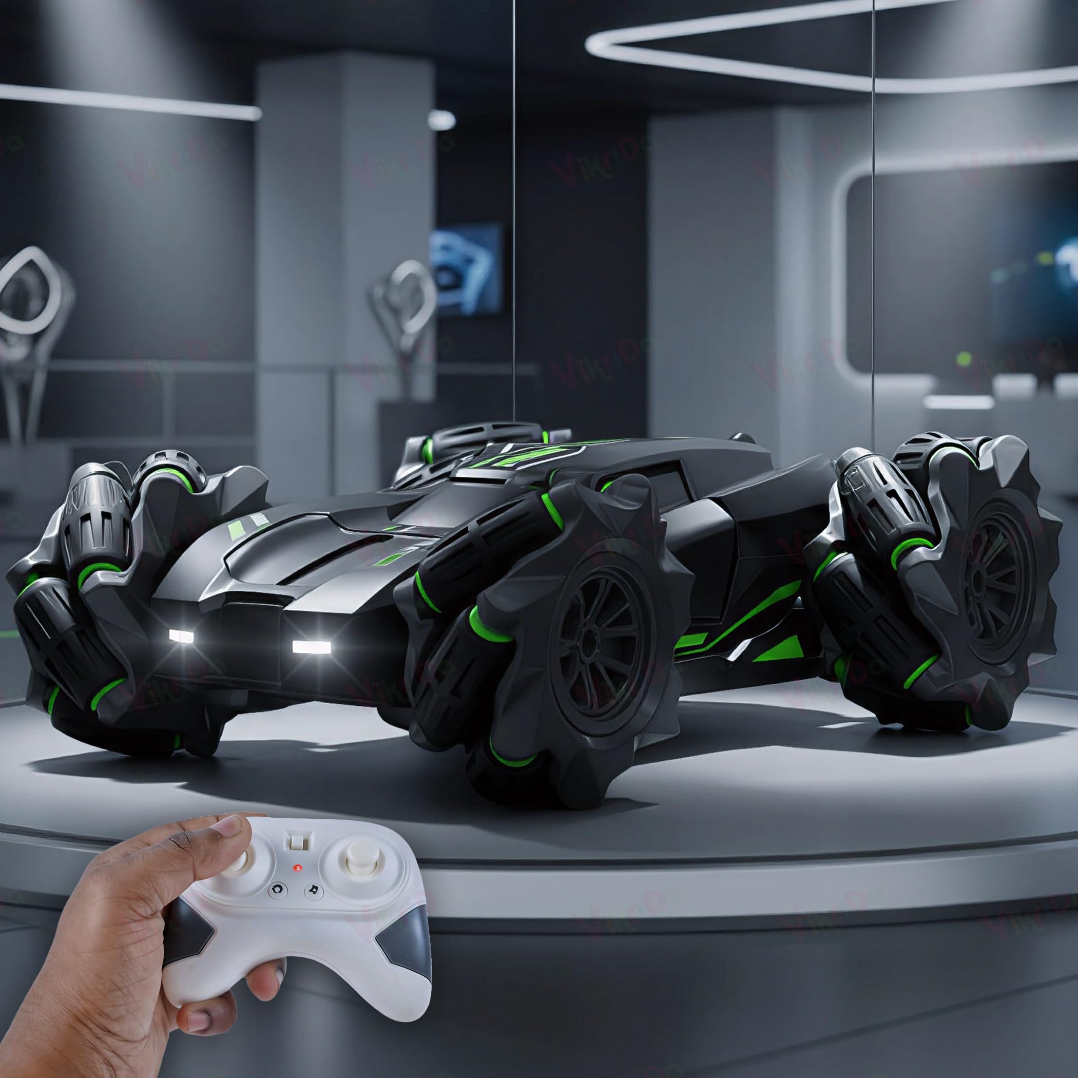 VikriDA 2.4GHz Remote Control Extreme Drift Stunt Car for Kids | 360 Degree Limit Drift Car, Left & Right Rotation - Multicolor.