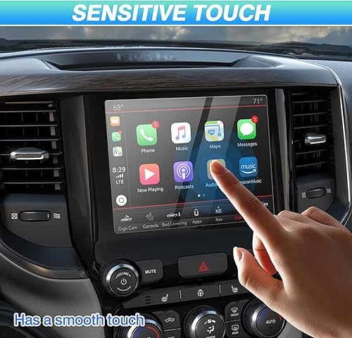 Miniatura 6 de Autorder Ajuste personalizado para protector de pantalla 2013-2020 2021 2022 Dodge Ram 1500 2500 3500 Accesorios vidrio templado pantalla de