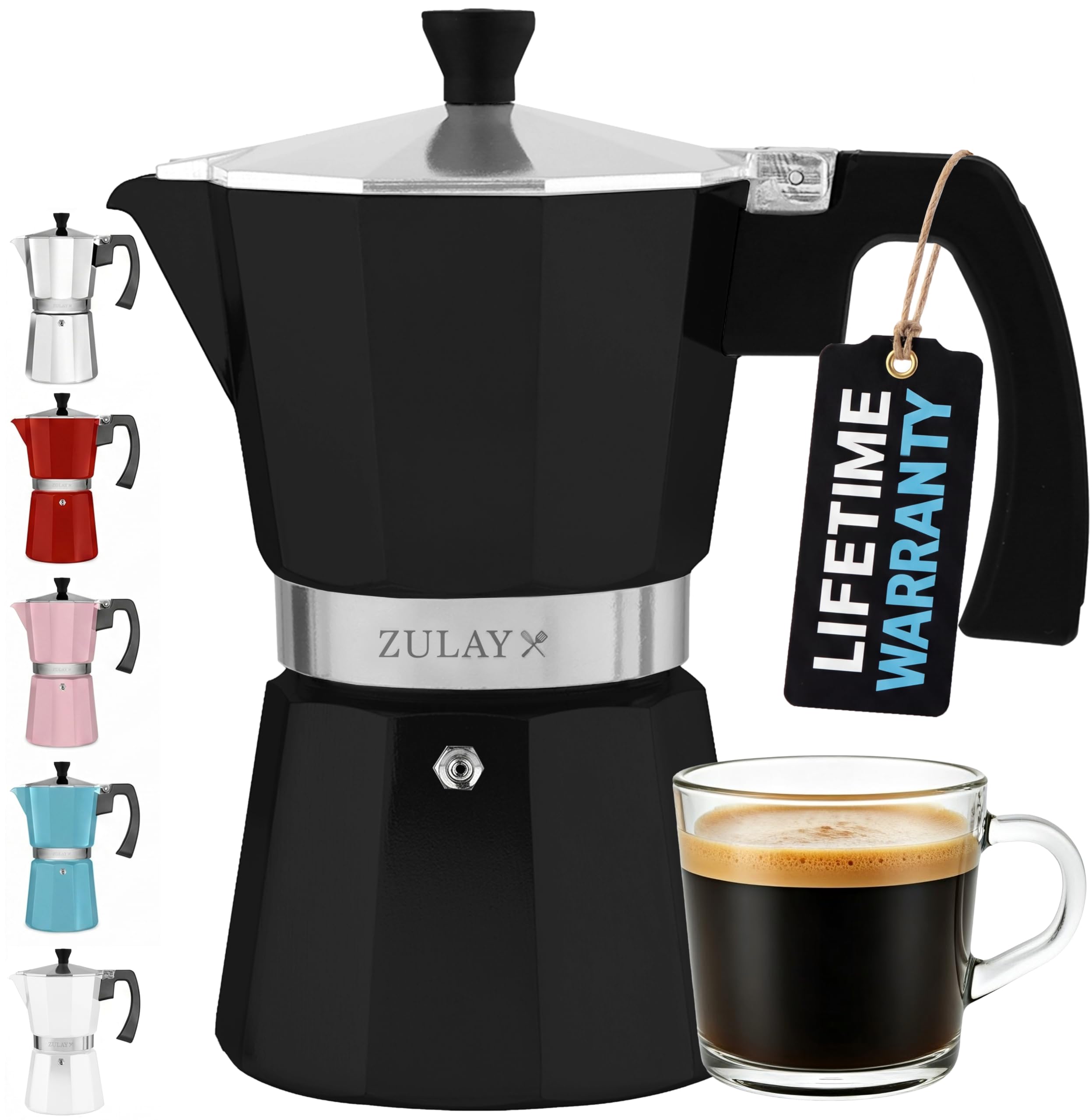 mokaページ Amazon.com: Zulay Moka Pot Espresso Stovetop Coffee Maker - Leak
