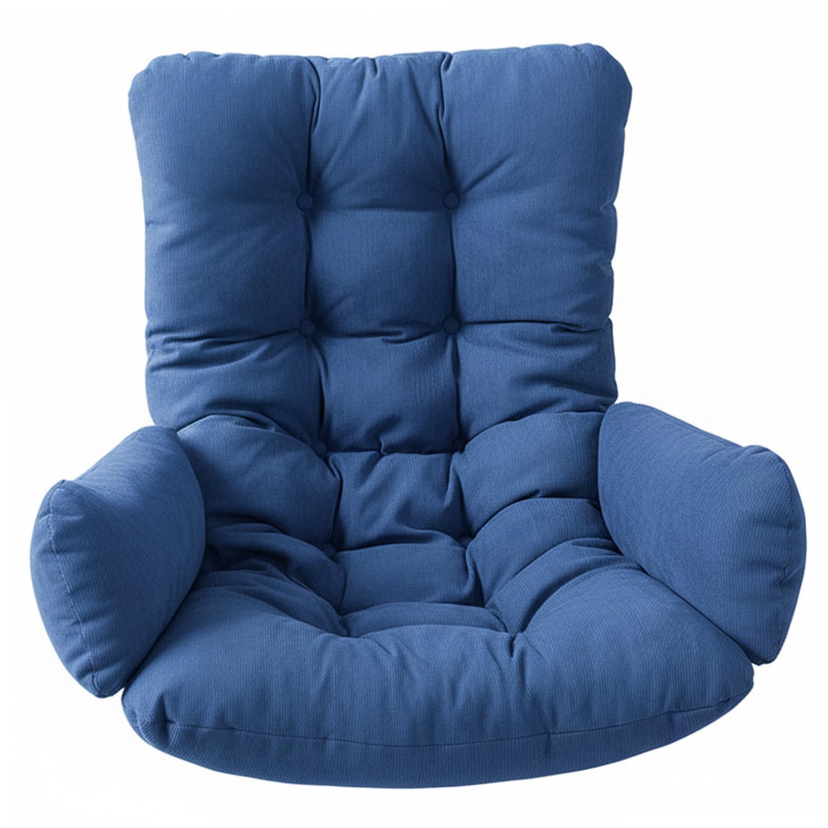Xoeryoy Egg Chair Cushion, Thickened & Comfort Swing Chair Cushion with Removable Cover for Indoor Outdoor Hanging Chairs, 19.7×49.2in, Blue