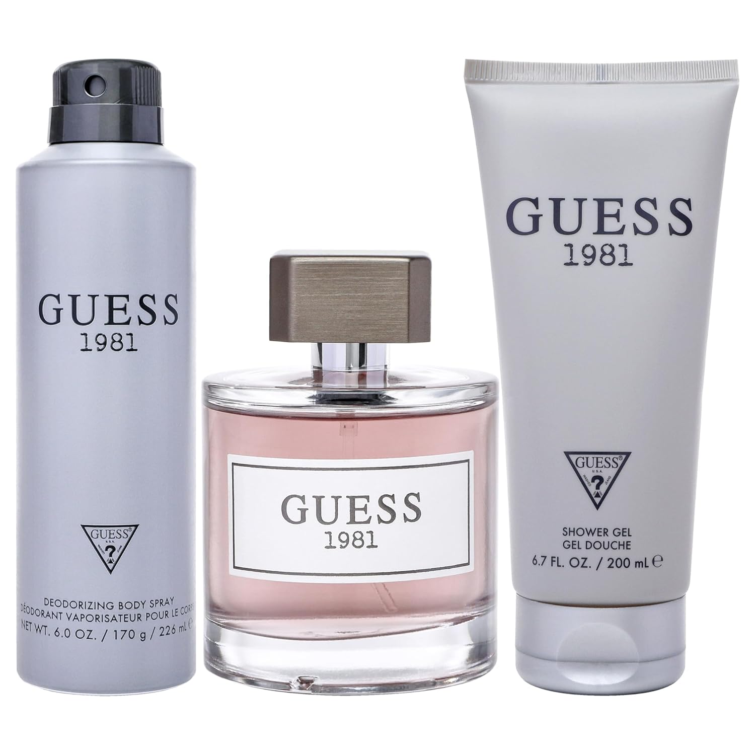 GUESS 1981 Men/Homme Eau de Toilette 3 Piece Gift Set - Cologne Spray 3.4 Fl. Oz., Deodorizing Body Spray 6.0 Oz., & Shower Gel 6.7 Fl. Oz. - Image 2