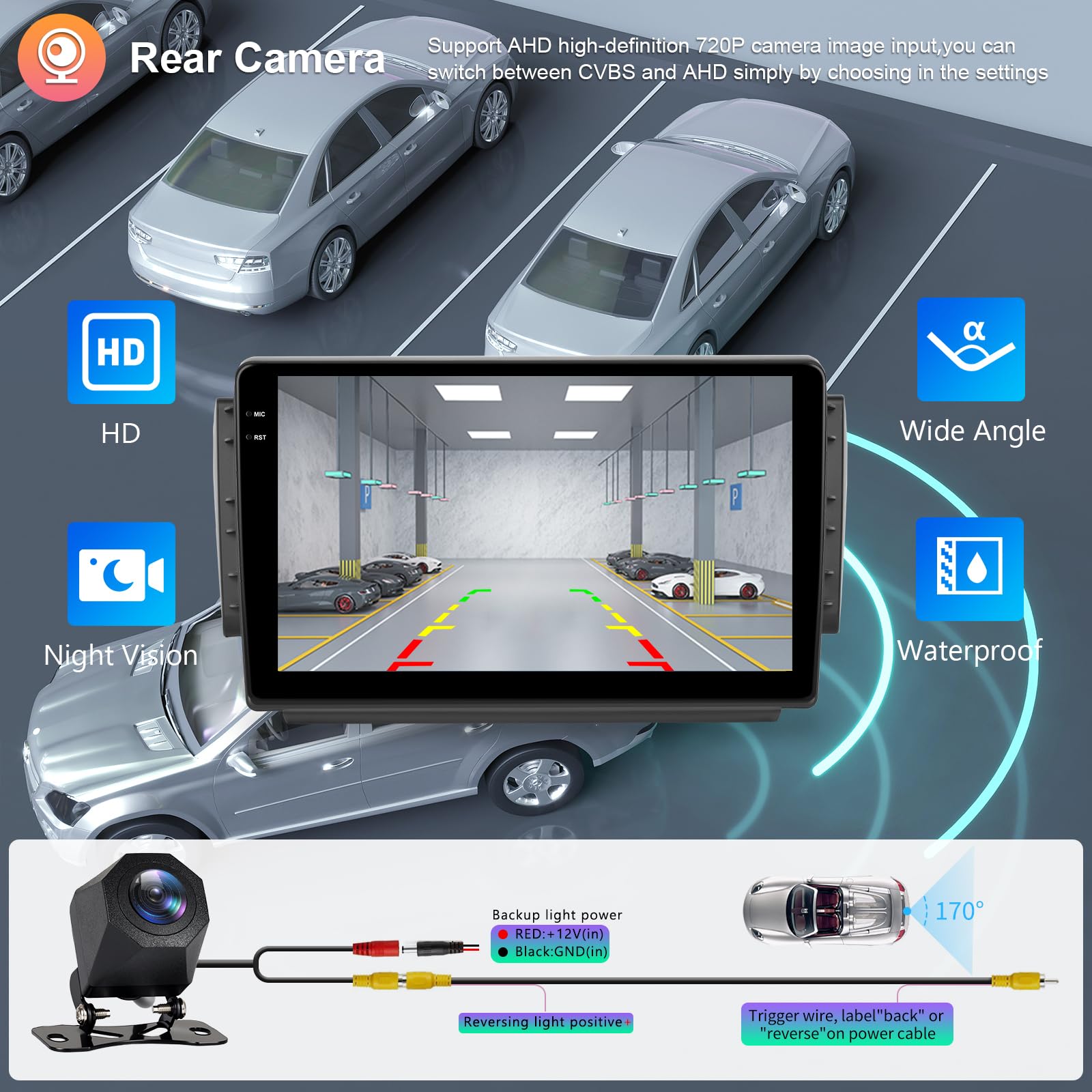 Hodozzy Radio samochodowe 4G + 64G do Peugeot 208/2008 2012-2018 Android 10 cali InCell ekran dotykowy radio samochodowe nawigacja Carplay Wireless Android Auto Radio 2 DIN, Bluetooth, DSP, WiFi, GPS