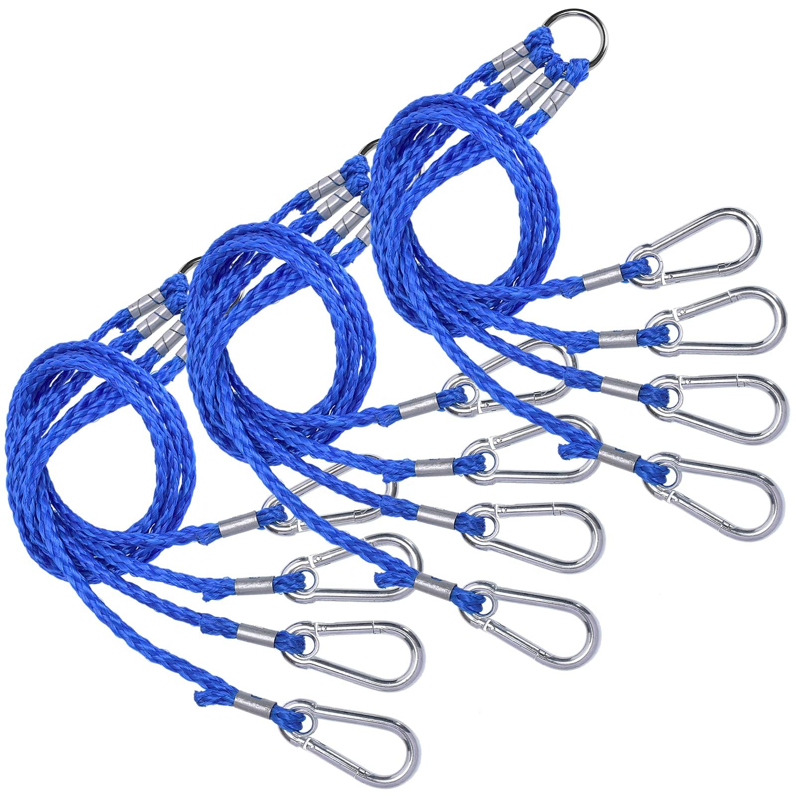 Photo 1 of A1FISHER 4 Arm Crab Trap Harness with Heavy Duty Metal Hooks for Sailing Fishing Blue 3 Pack