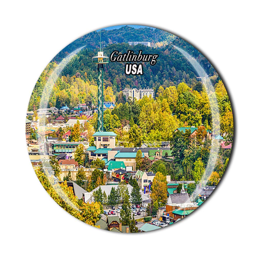 Muyu Magnet Gatlinburg Tennessee Usa Fridge Magnet Souvenir Gift Decor Magnetic Sticker Collection