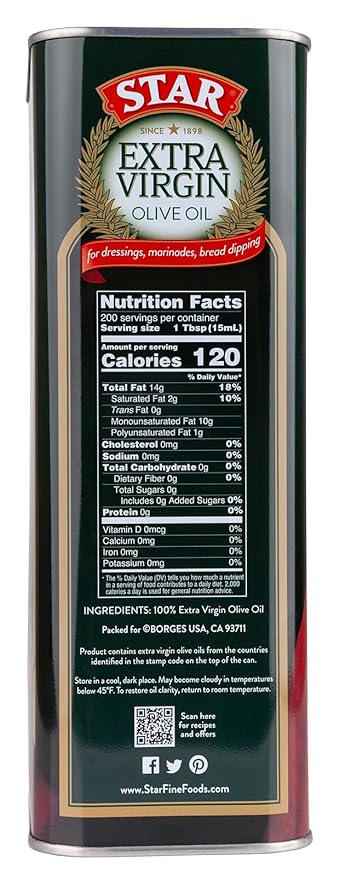 STAR Aceite de Oliva Extra Virgen 3 L Lata miniatura 3