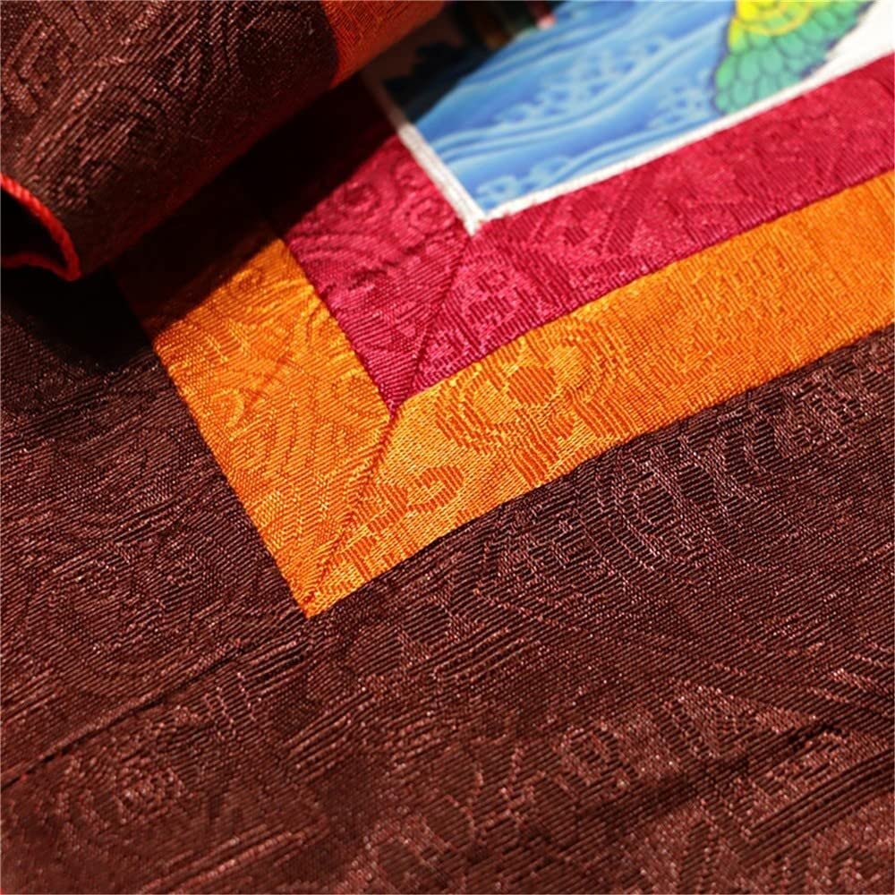 Obrazy na zwojach, Malarstwo jedwabiu, tybetańska Thangka, Mahakala, bóstwo obrońcy(Red,Small(35cm*27cm))