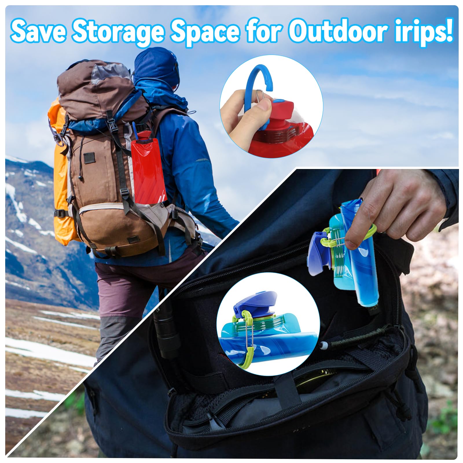 Huanmin Collapsible Water Bottles - Image 4
