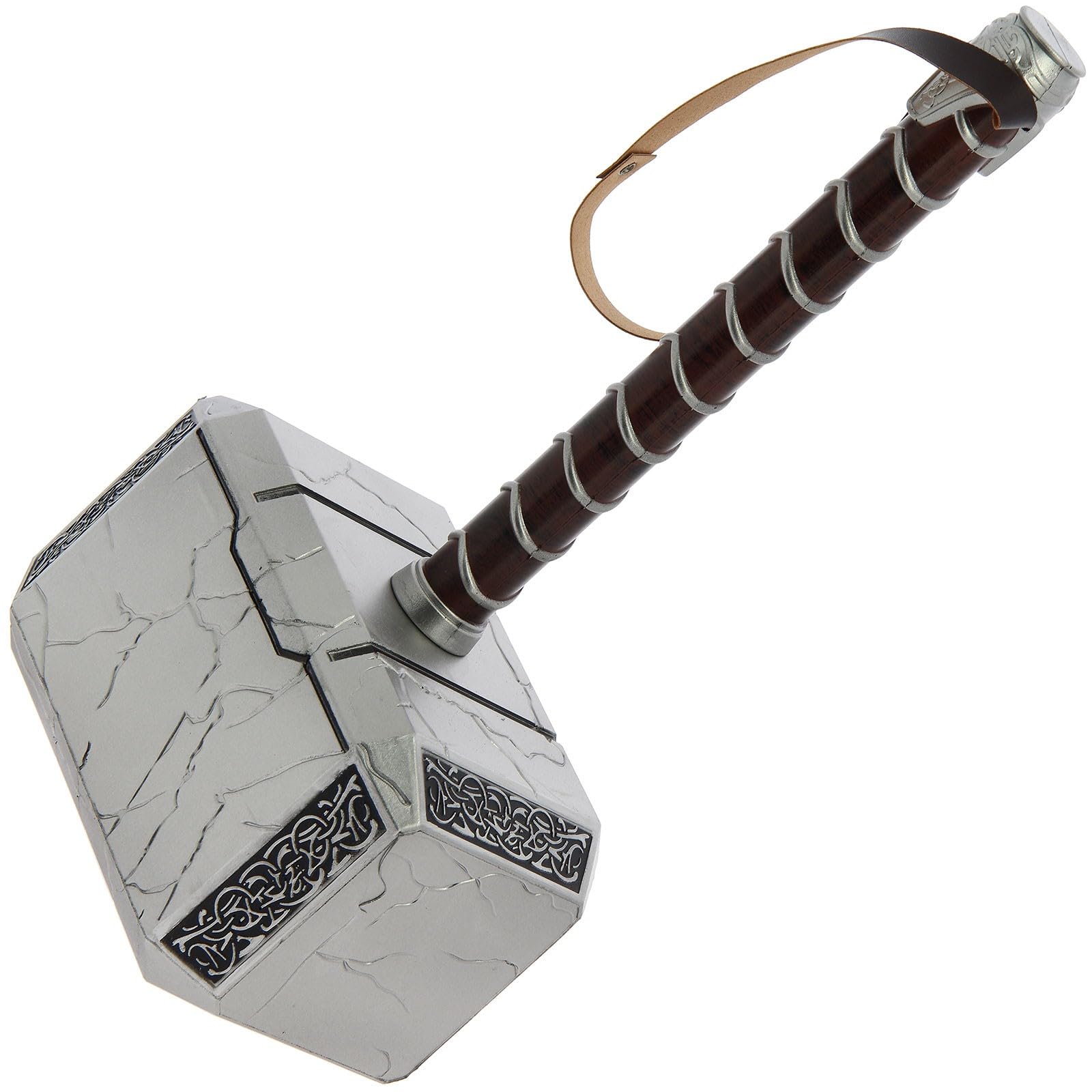 Foam Thor Hammer Replica Home Display Decoration Made God of Thunder Ideal For Cosplay Costume Collectors Fancy Dress Prop Accesorry Soft and Safe (Thor's Hammer V2)