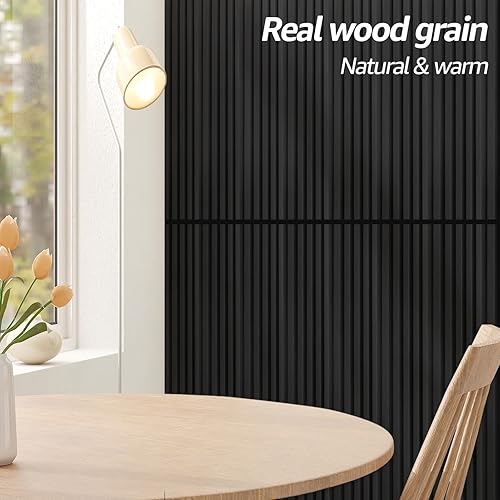 Miniatura 4 de Art3d WPC - Paneles de revestimiento de madera, paquete de 16 acentos de pared 3D de 48 x 6 pulgadas para decoración de pared interior, sala de