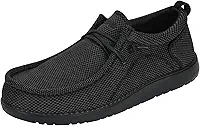 Mocassim masculino de largura larga com palmilhas de suporte de arco masculino casual para fascite plantar com suporte de arco