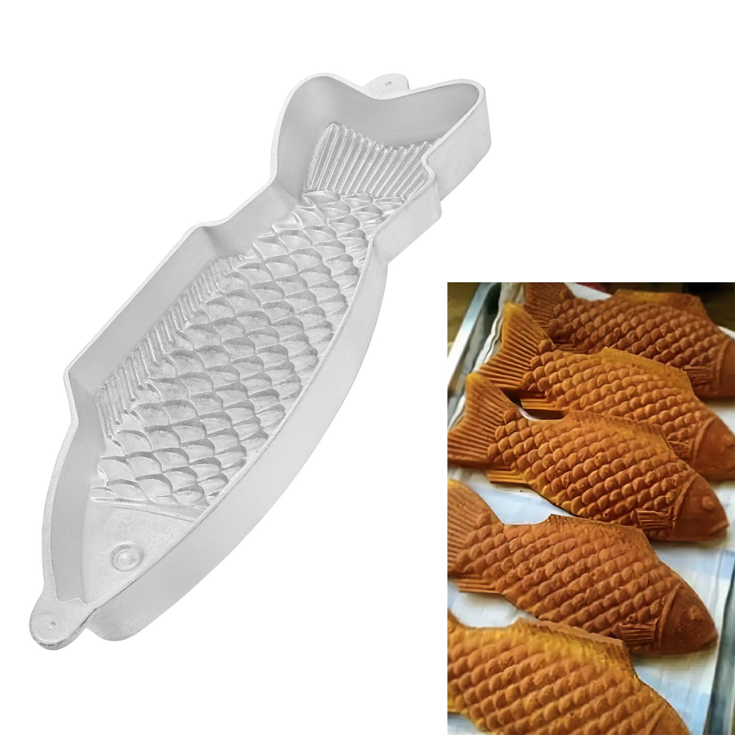 Moule de cuisson en aluminium en forme de poisson aspic