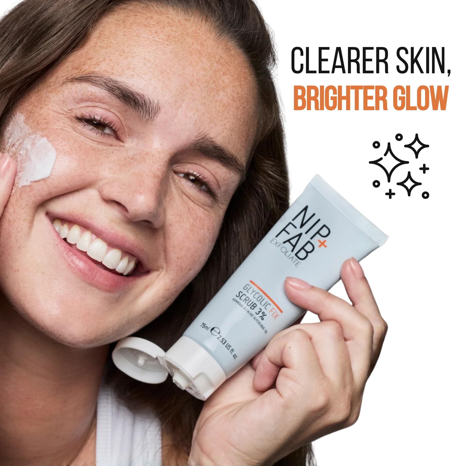 Nip + Fab Glycolic Fix Scrub – Peeling Złuszczający z Kwasem Glikolowym i Salicylowym, Dla Promiennej, Gładkiej i Oczyszczonej Skóry