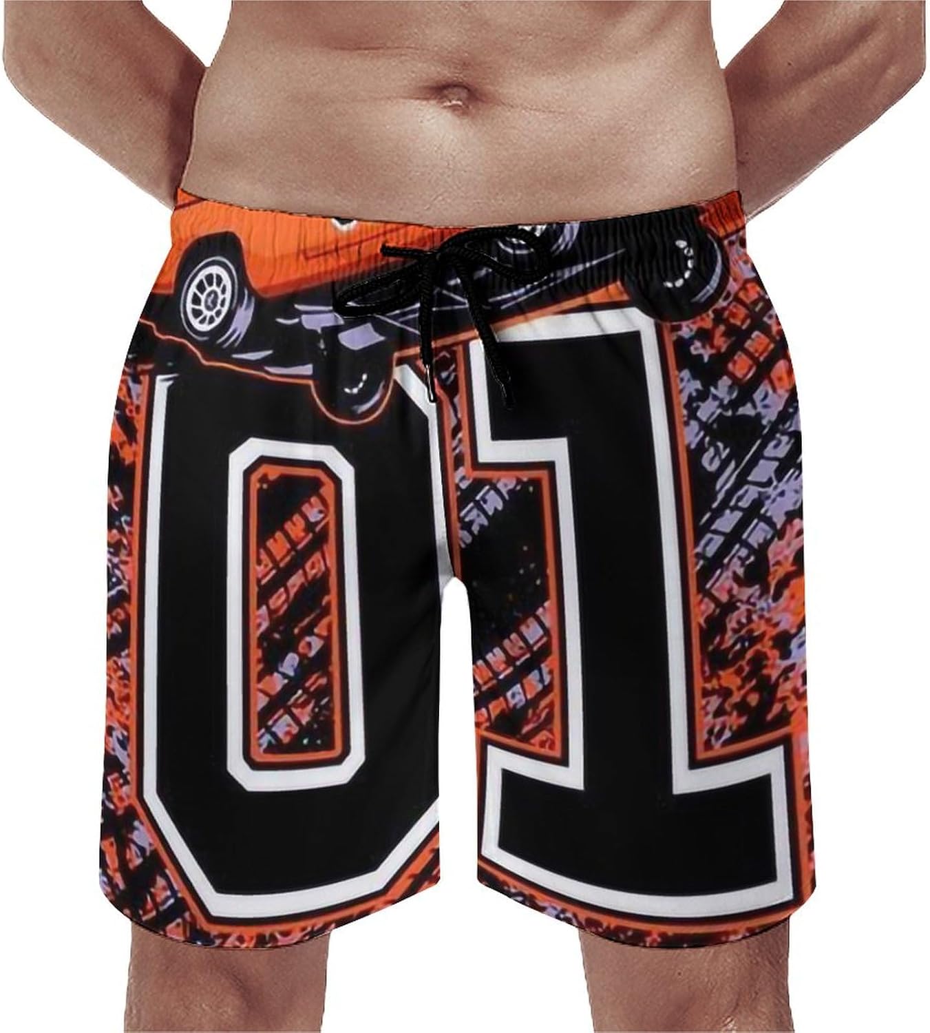 Mans Swimming Trunk for Hazzard Dukes Beach Pants,Swimming Beach Shorts Mesh Lining Bathing Suits