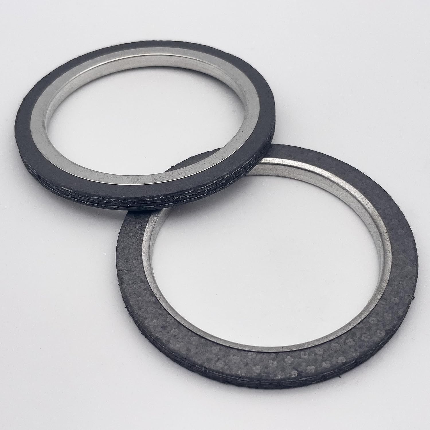 2 Pcs 31585 Exhaust Pipe Flange Gasket Compatible with Toyota Camry Tacoma Avalon Nissan Titan Armada