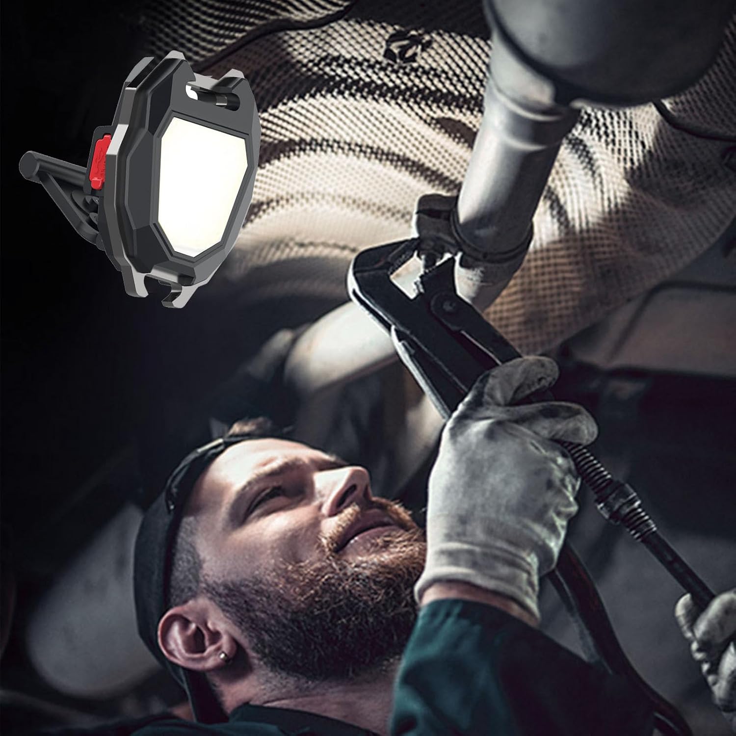 5 キーホルダー LED ワークライト - ミニポケットライト | 充電式 LED ミニトーチ キーホルダー 懐中電灯 ホイッスル付