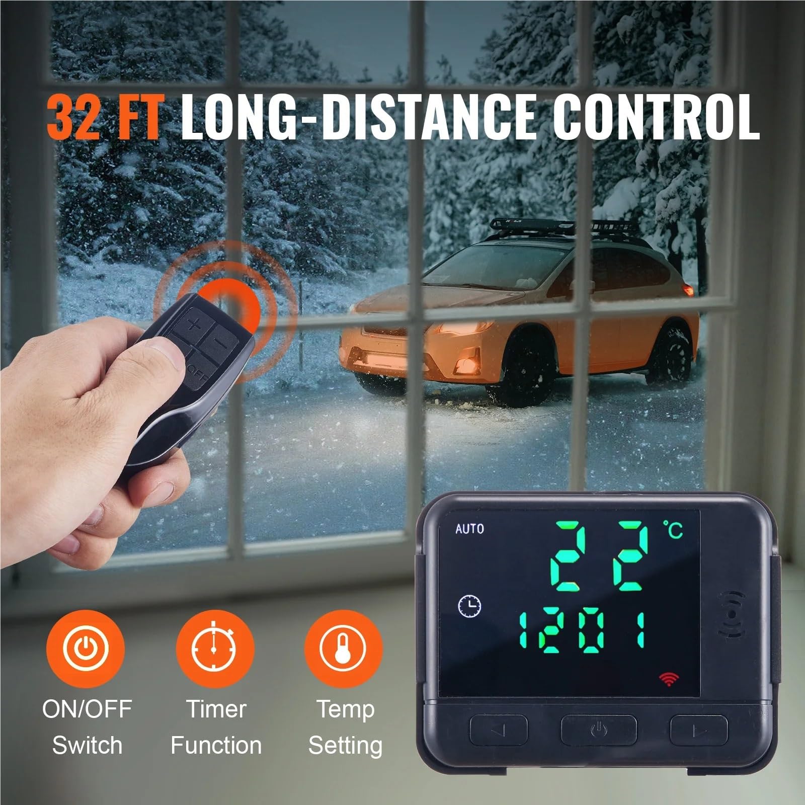Nagrzewnica powietrza Diesel 5/8 kW, 12 V, nagrzewnica samochodowa Diesel z tłumikiem LCD, do samochodów ciężarowych, łodzi, parkingowa Diesel(8KW Bluetooth)