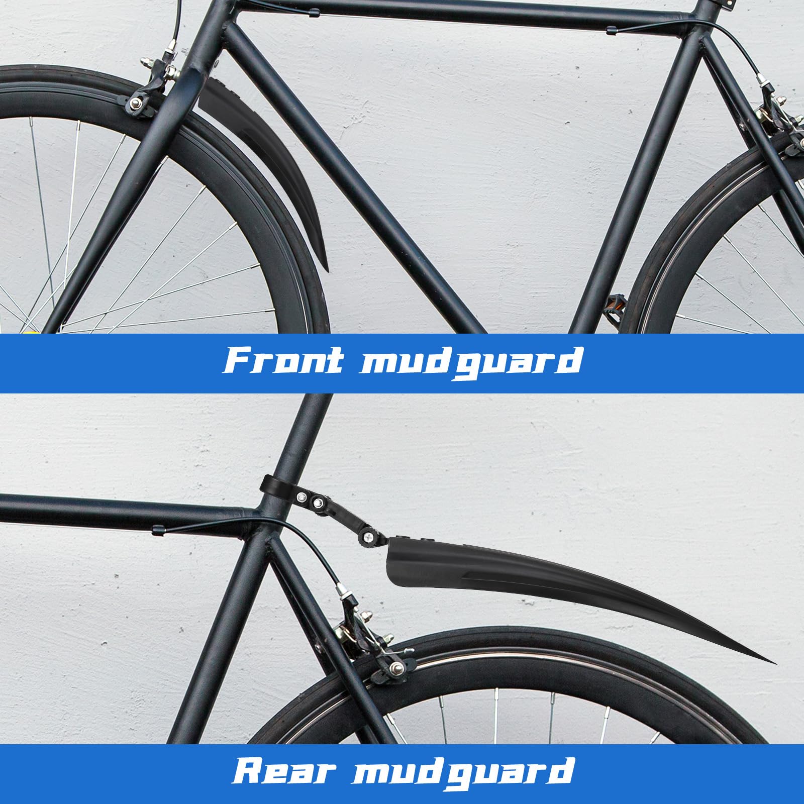 Parafango Per Bici Elettrica 14 Pollici - Copertura Completa Anteriore/Posteriore, Antispruzzi - Foto 2