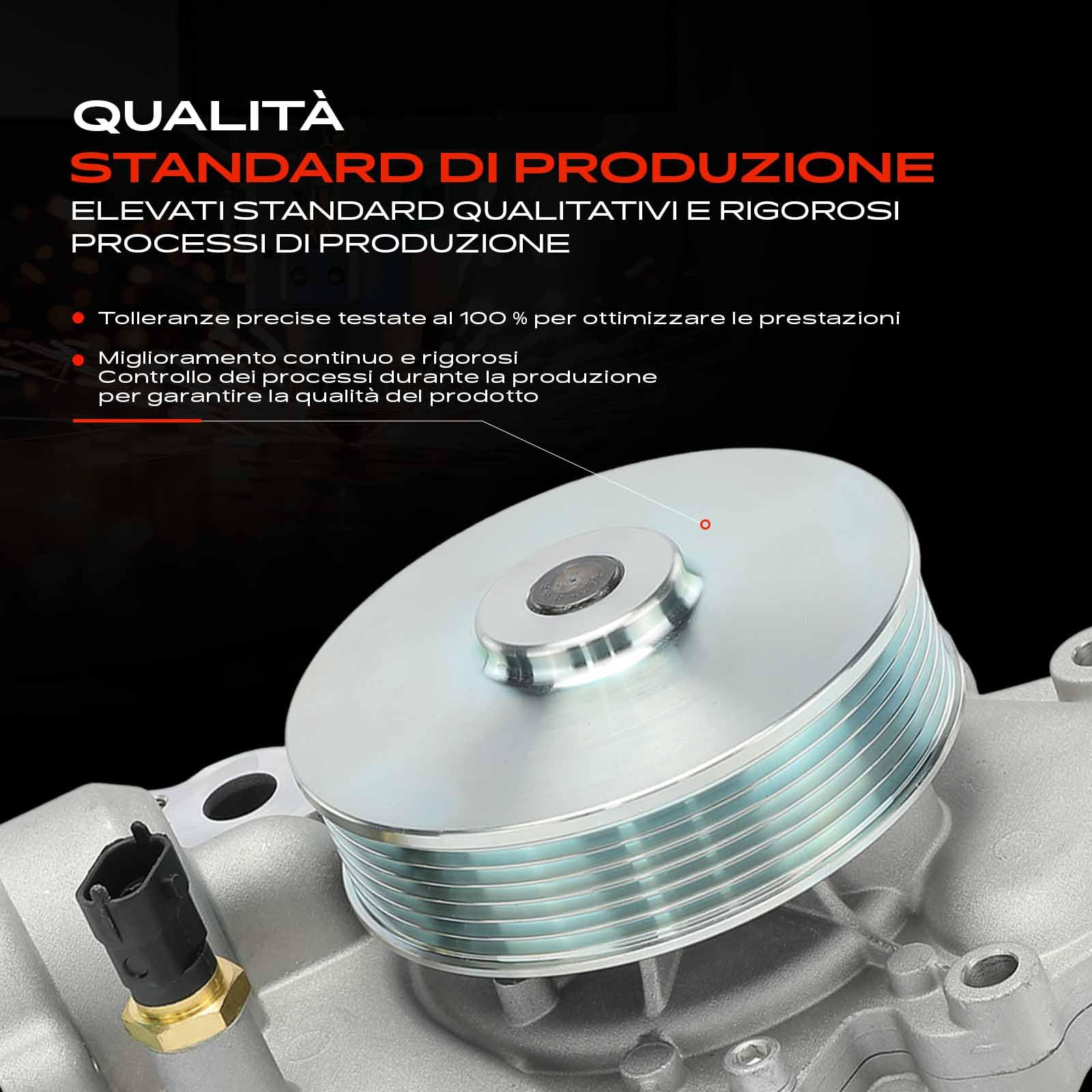 Frankberg Pompa dell'acqua di raffreddamento con kit di guarnizioni | 68157161AA; Compatibile con: 300 C LE LX, Grand Cherokee IV Seconda Guerra Mondiale, 300 C LX